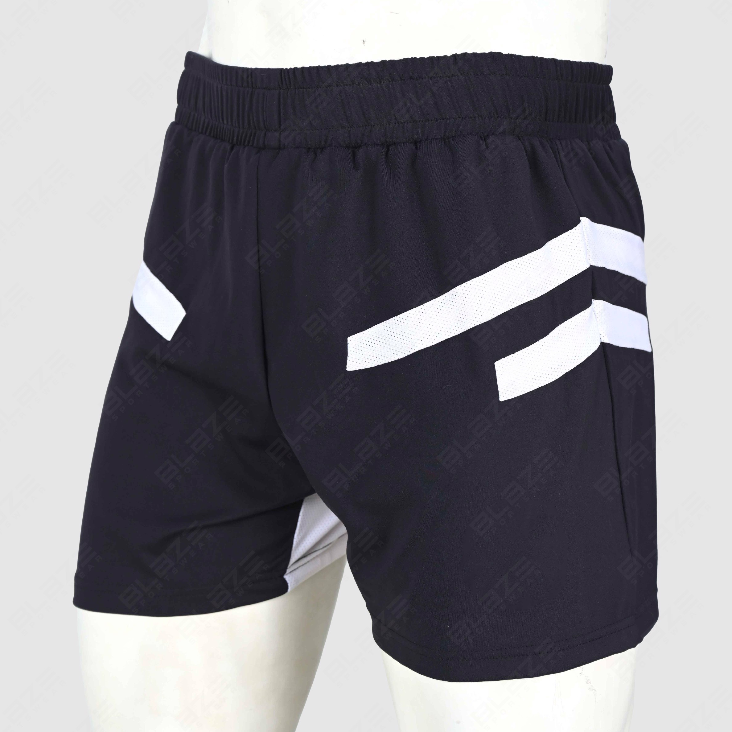 Custom Gym Shorts Running Compression Sweat Training Workout ZipperPockets Athletic Sports Mid Waist - view 3