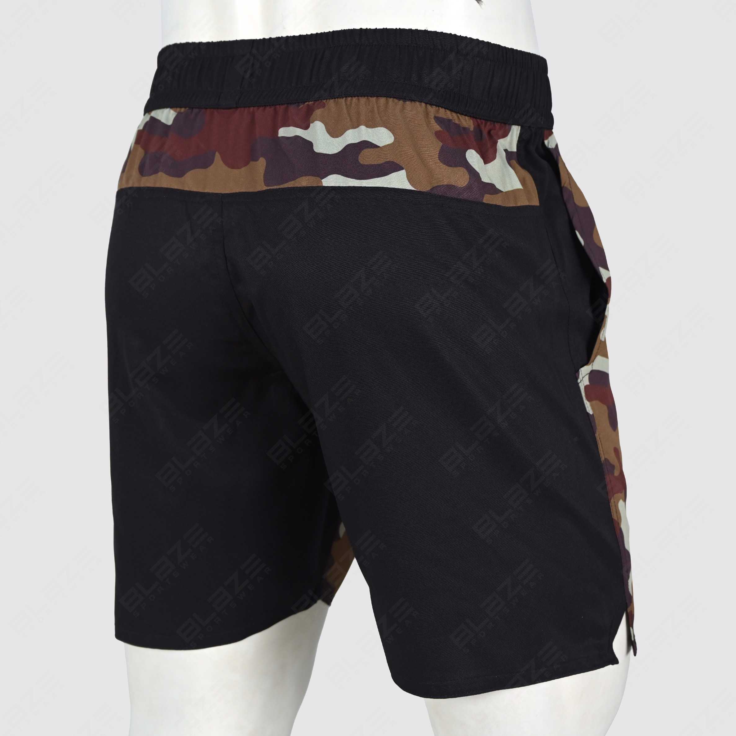 Custom Gym Shorts Breathable Compression Workout Fitness Athletic Clothing Front Back Pockets Woven - view 2