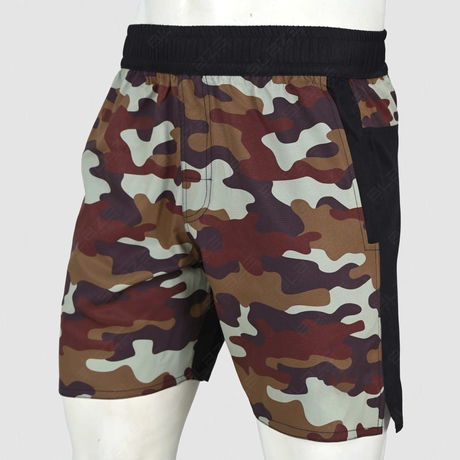Custom Gym Shorts Breathable Compression Workout Fitness Athletic Clothing Front Back Pockets Woven - view 5