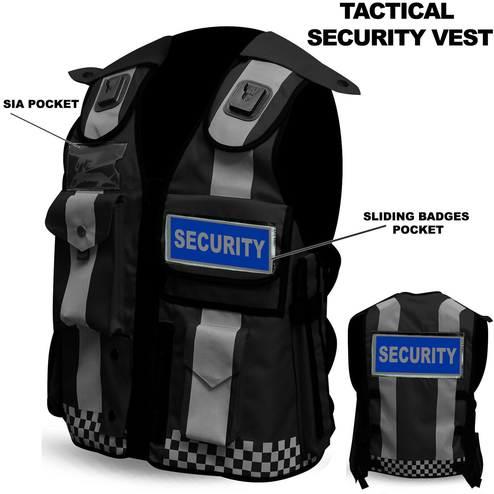 Security & Dog Handler Vests Safety Clothing Reflective DEESHA  - view 6