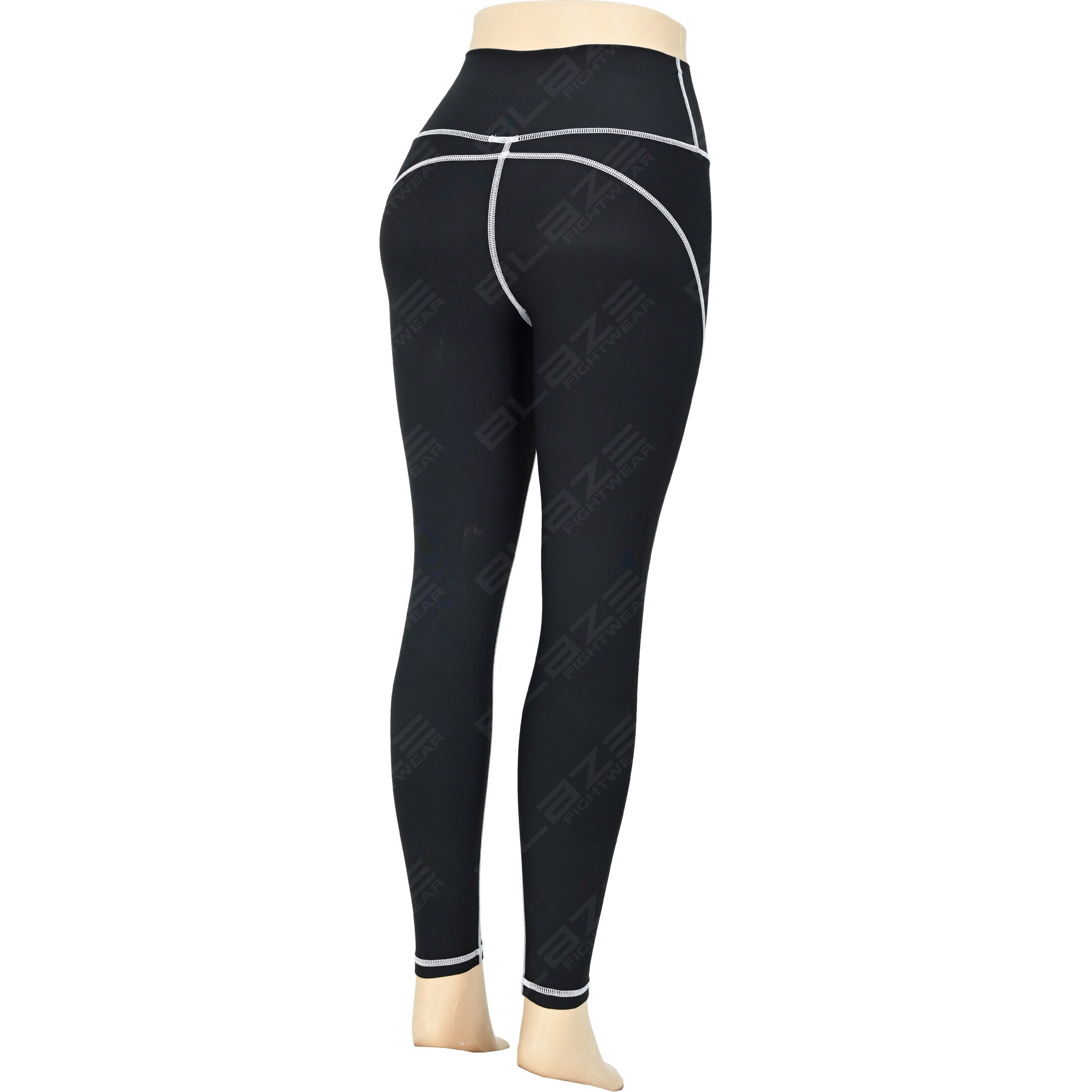 Customized High Workout Sports Yoga Pants Women Breathable Sweat Wicking Legging Softener Patchwork  - view 2