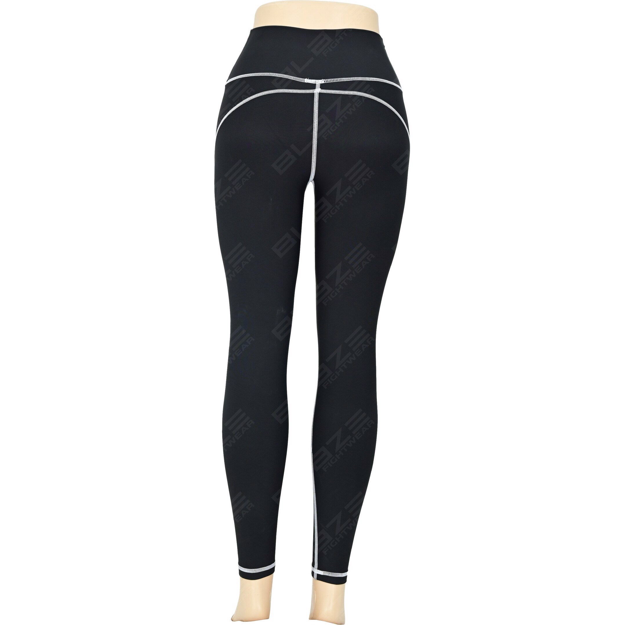Customized High Workout Sports Yoga Pants Women Breathable Sweat Wicking Legging Softener Patchwork  - view 3