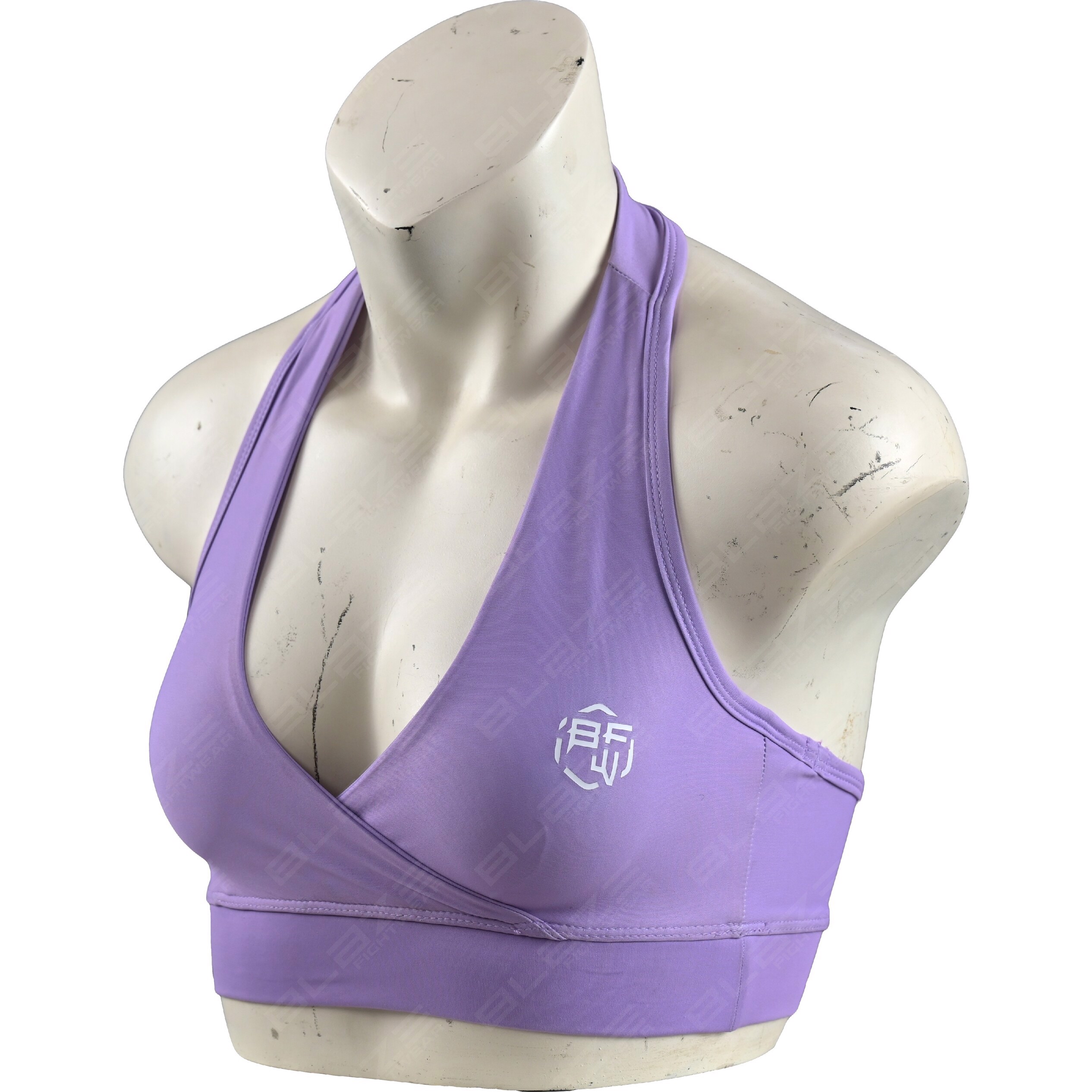 OEM Customized Lightweight Breathable Racerback Sports Bra Seamless and Digitally Silk-Printed  - view 5