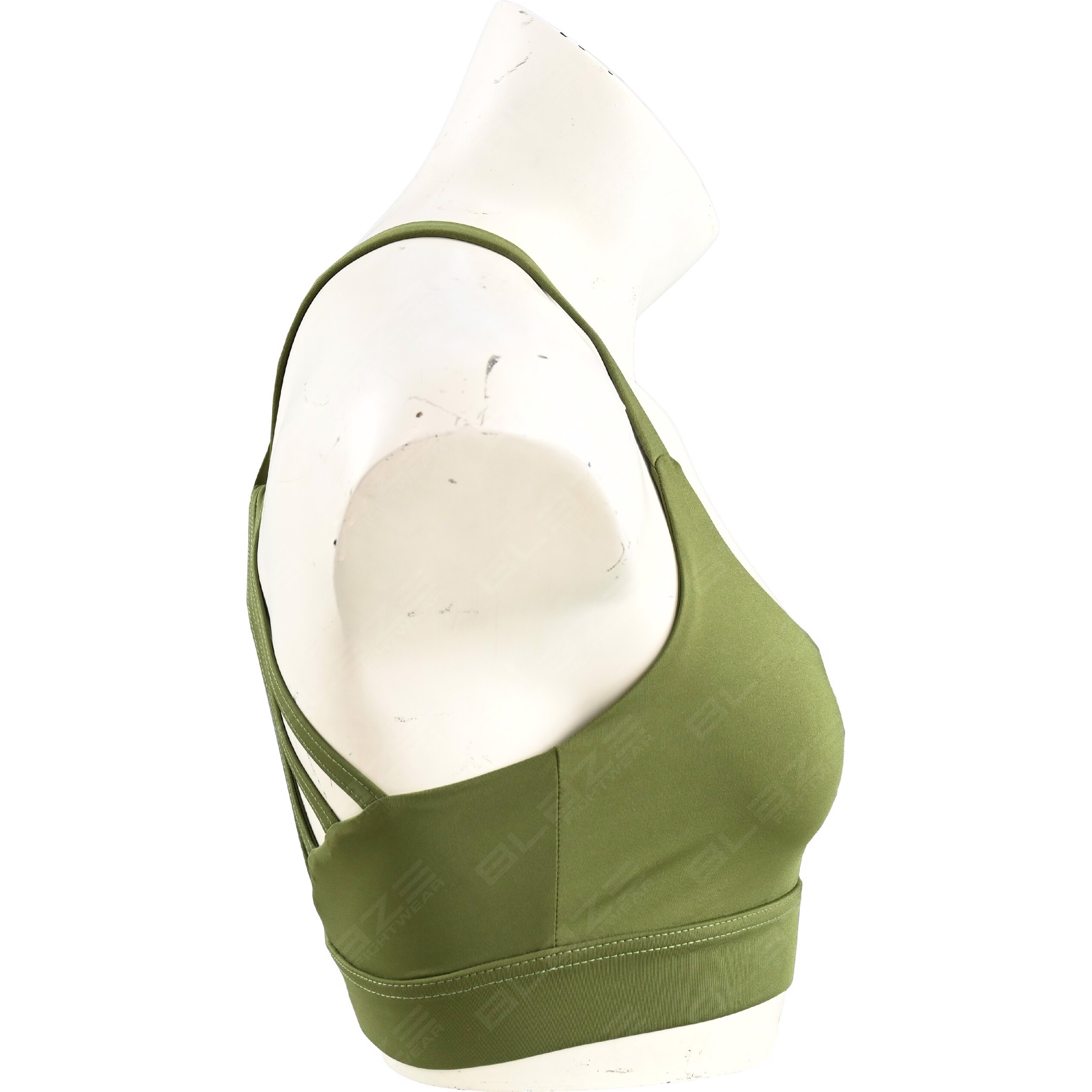 Wholesale Lightweight Breathable Racerback Sports Bra Seamless and Digitally Silk-Printed  - view 3