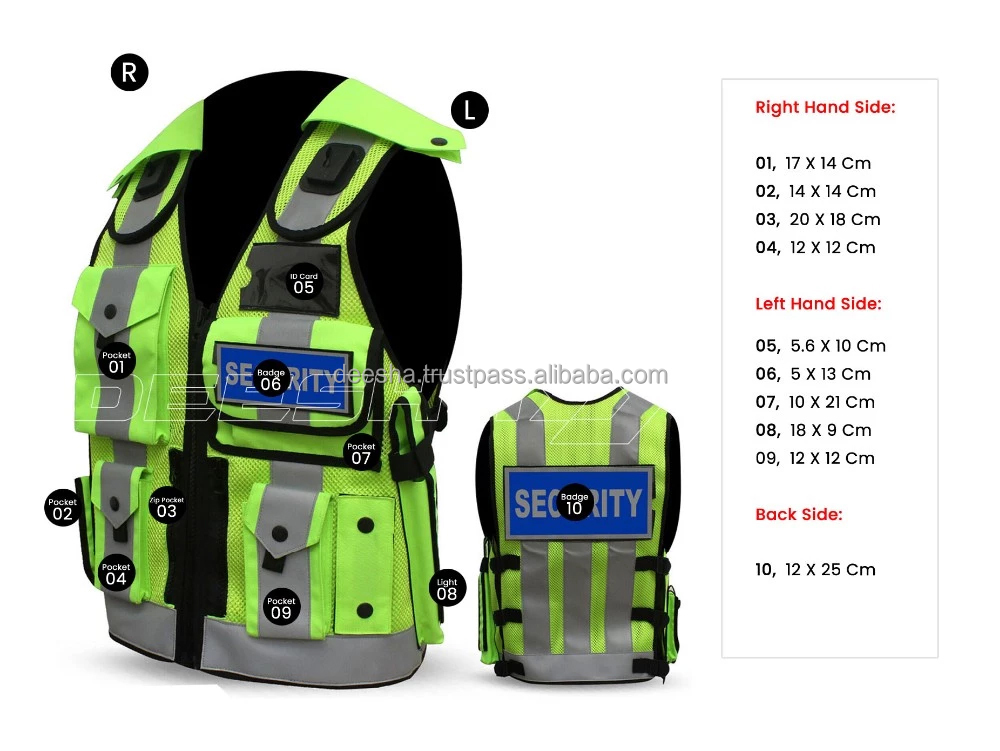 Security & Dog Handler Vests Safety Clothing Reflective DEESHA  - view 8