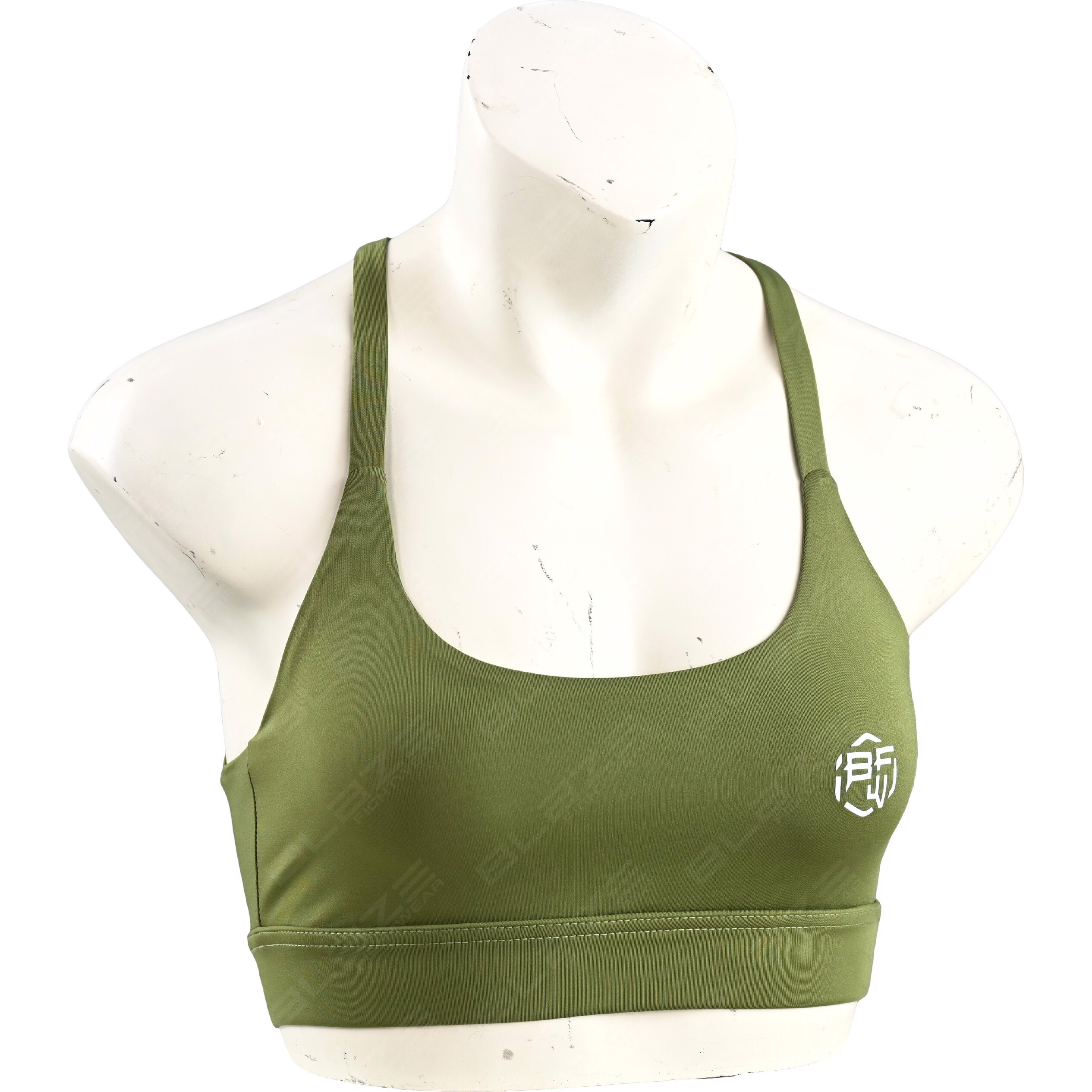 Wholesale Lightweight Breathable Racerback Sports Bra Seamless and Digitally Silk-Printed  - view 6