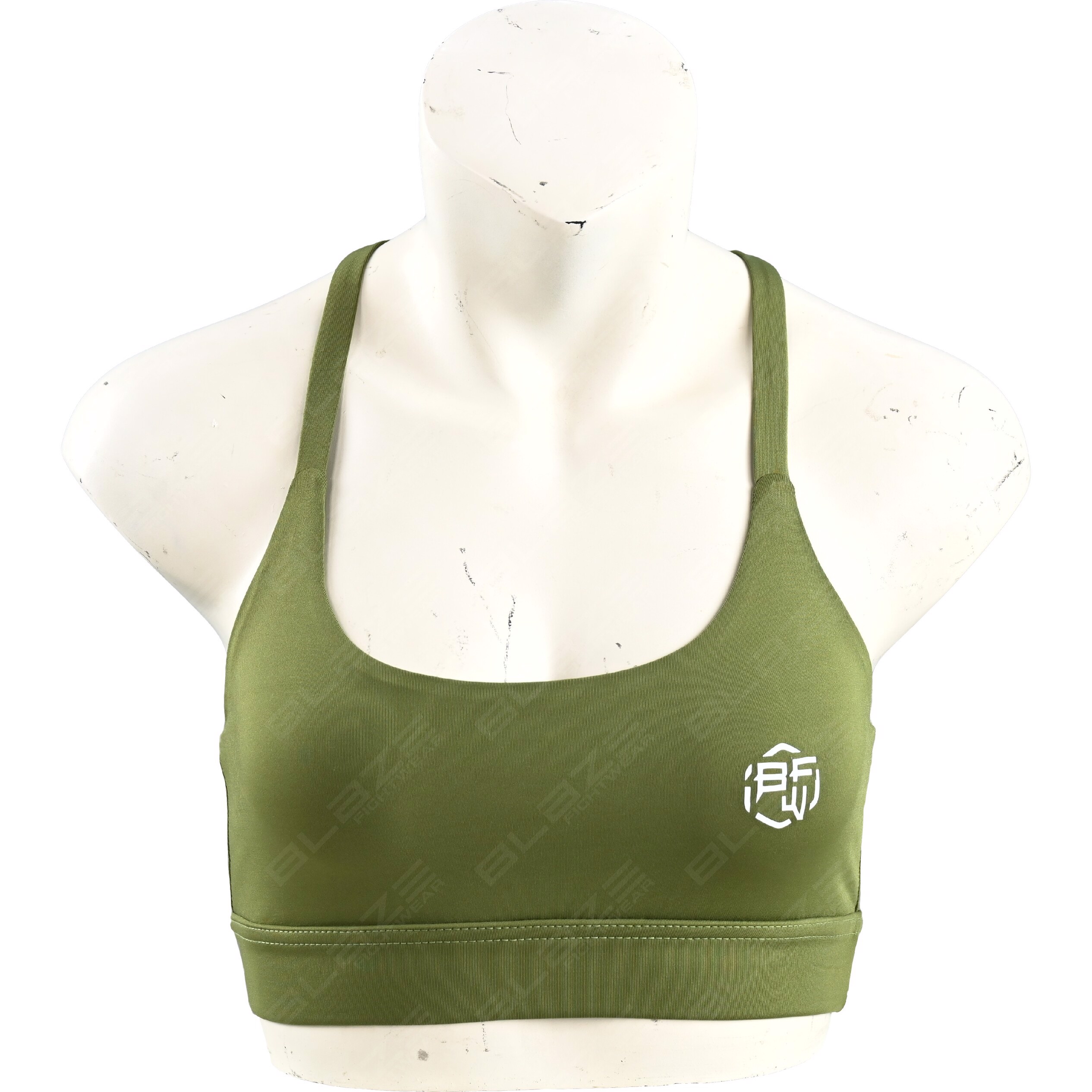 Wholesale Lightweight Breathable Racerback Sports Bra Seamless and Digitally Silk-Printed  - view 8