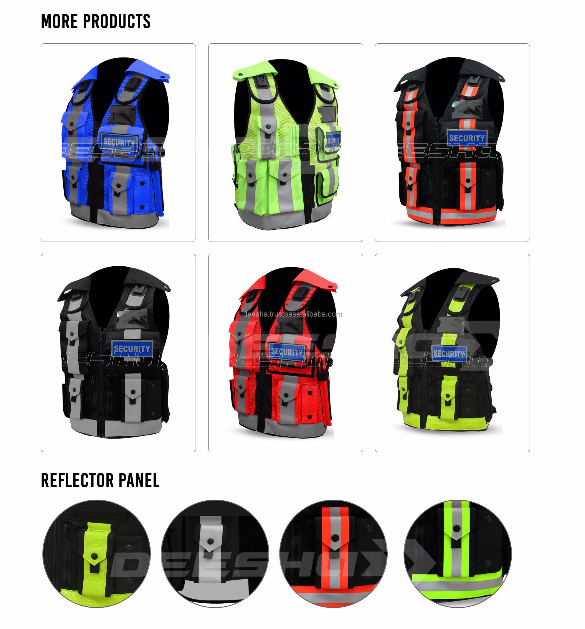 Security & Dog Handler Vests Safety Clothing Reflective DEESHA  - view 10