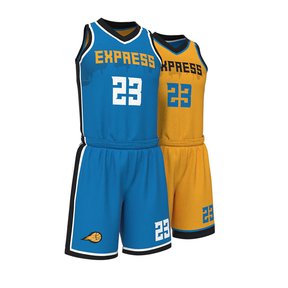 Wholesale Custom Men's Reversible Basketball Uniform Professional Breathable Cheap Basketball Jersey