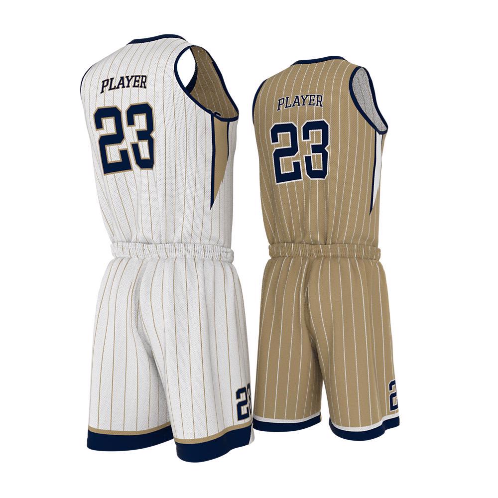 High Quality Custom Men's Reversible Basketball Uniform Professional Breathable Basketball Jersey - view 15