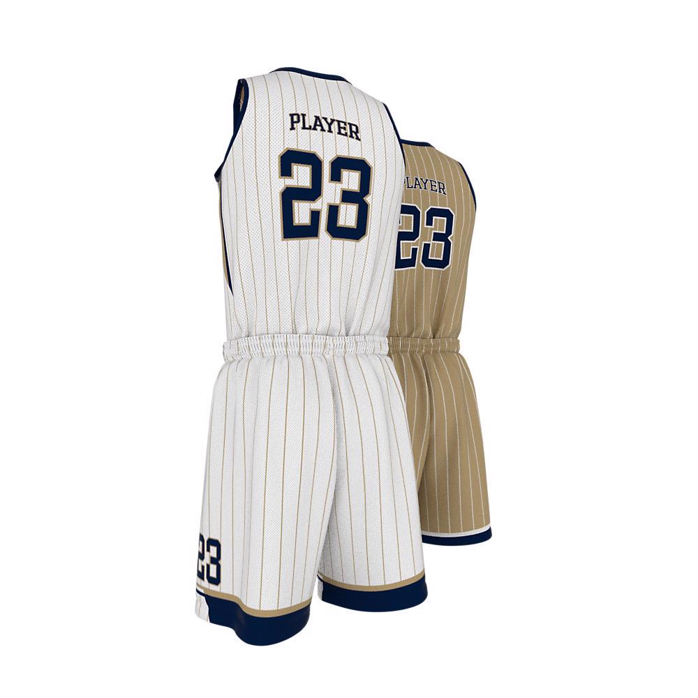 High Quality Custom Men's Reversible Basketball Uniform Professional Breathable Basketball Jersey - view 17