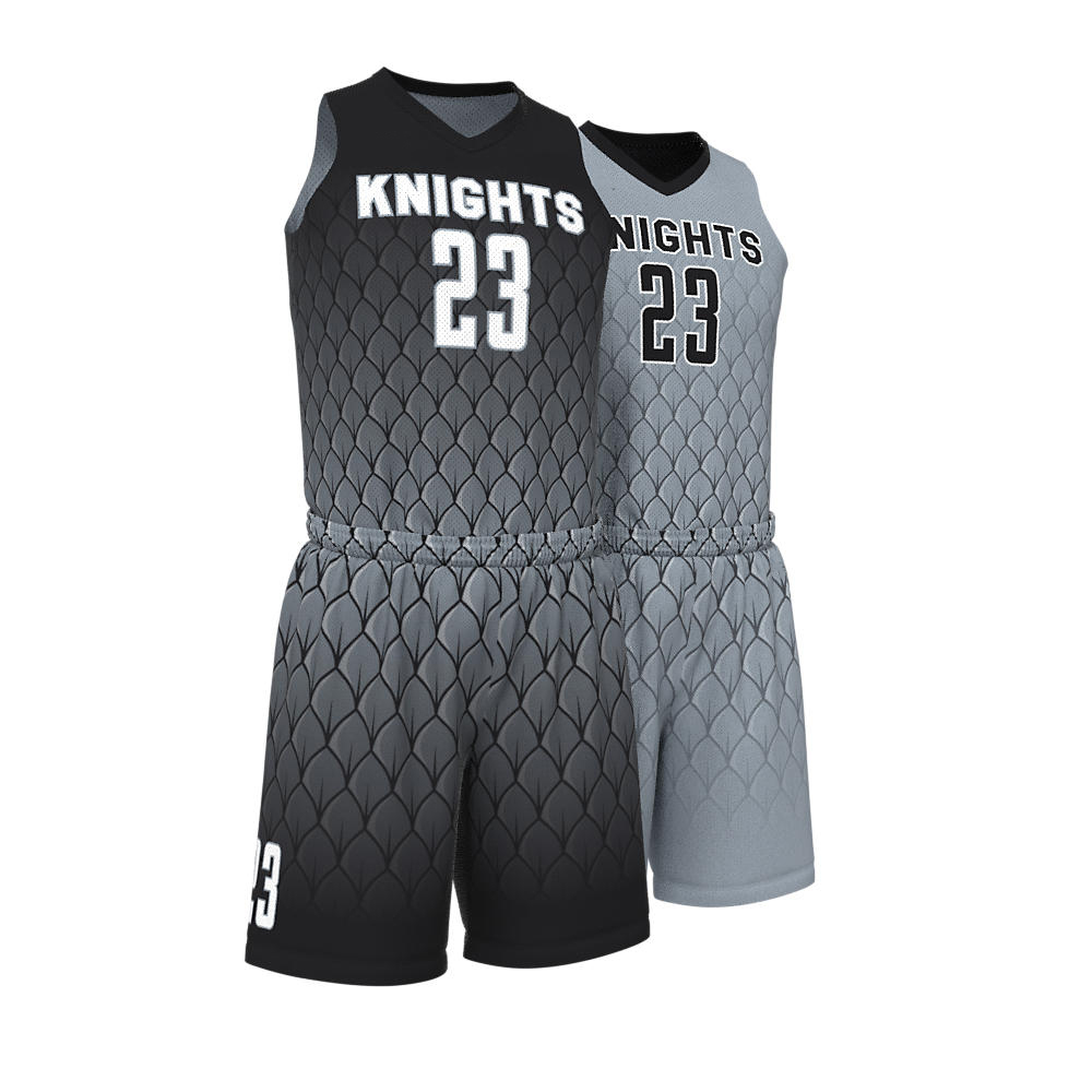 Custom Reversible Basketball Uniform Sets Wholesale Price Professional Breathable Basketball Jersey - view 11