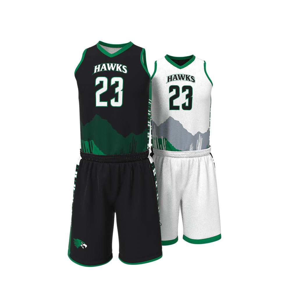 High Quality Custom Sublimation Reversible Basketball Uniforms Adults Sportswear Basketball Jersey   - view 3