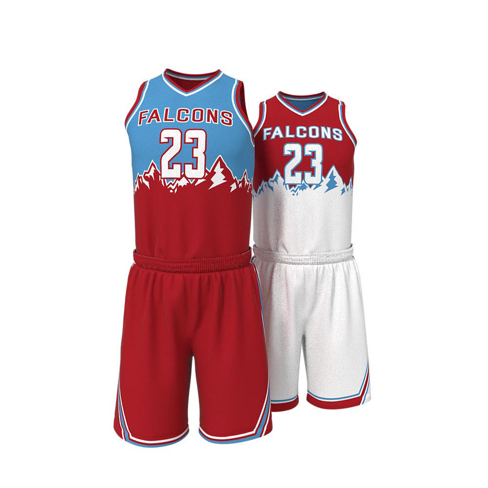 Custom Sublimation 7v7 Reversible Basketball Uniforms for Adults Sportswear Basketball Jersey - view 3