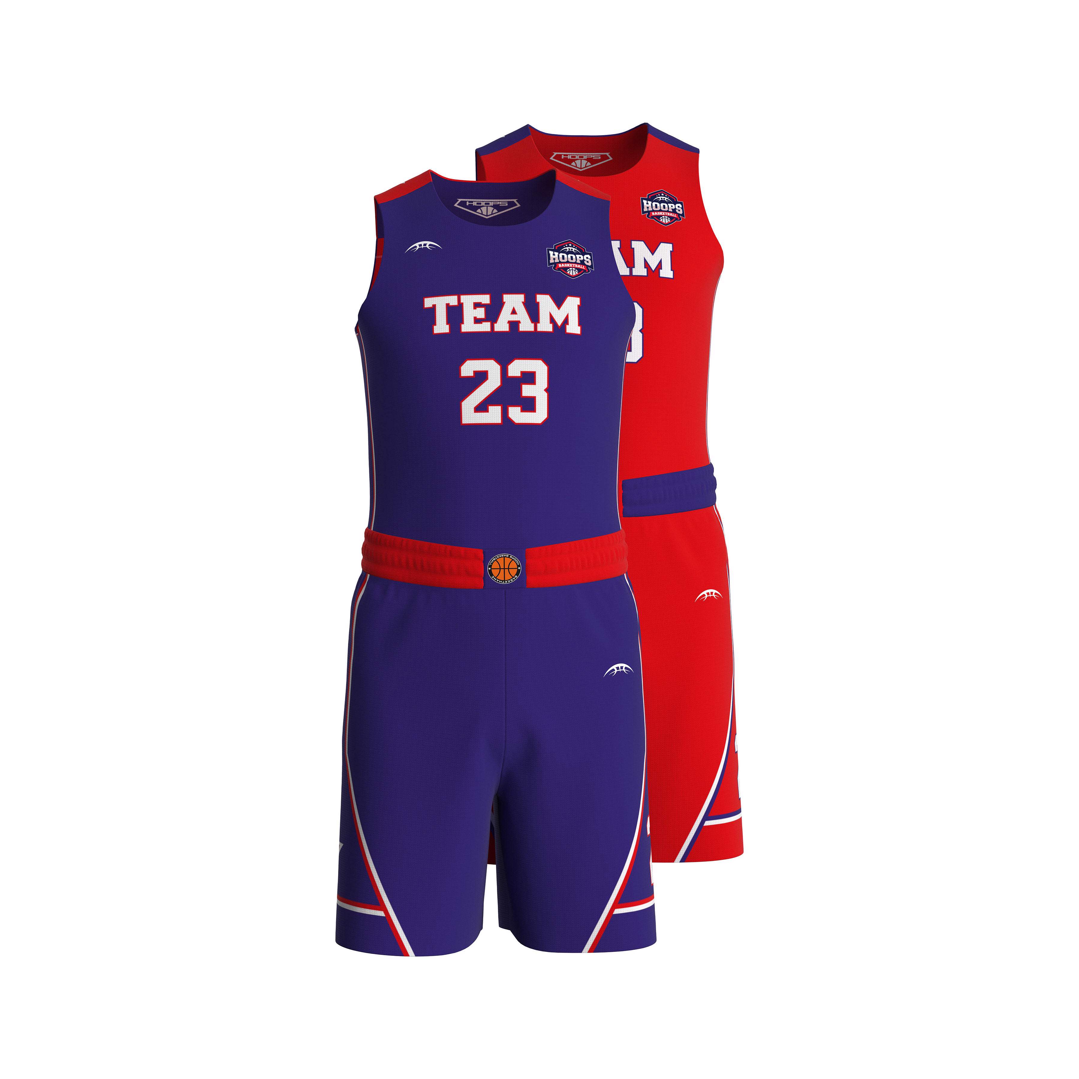 Basketball Uniform Custom Sublimation Reversible Basketball Jersey Sports wear