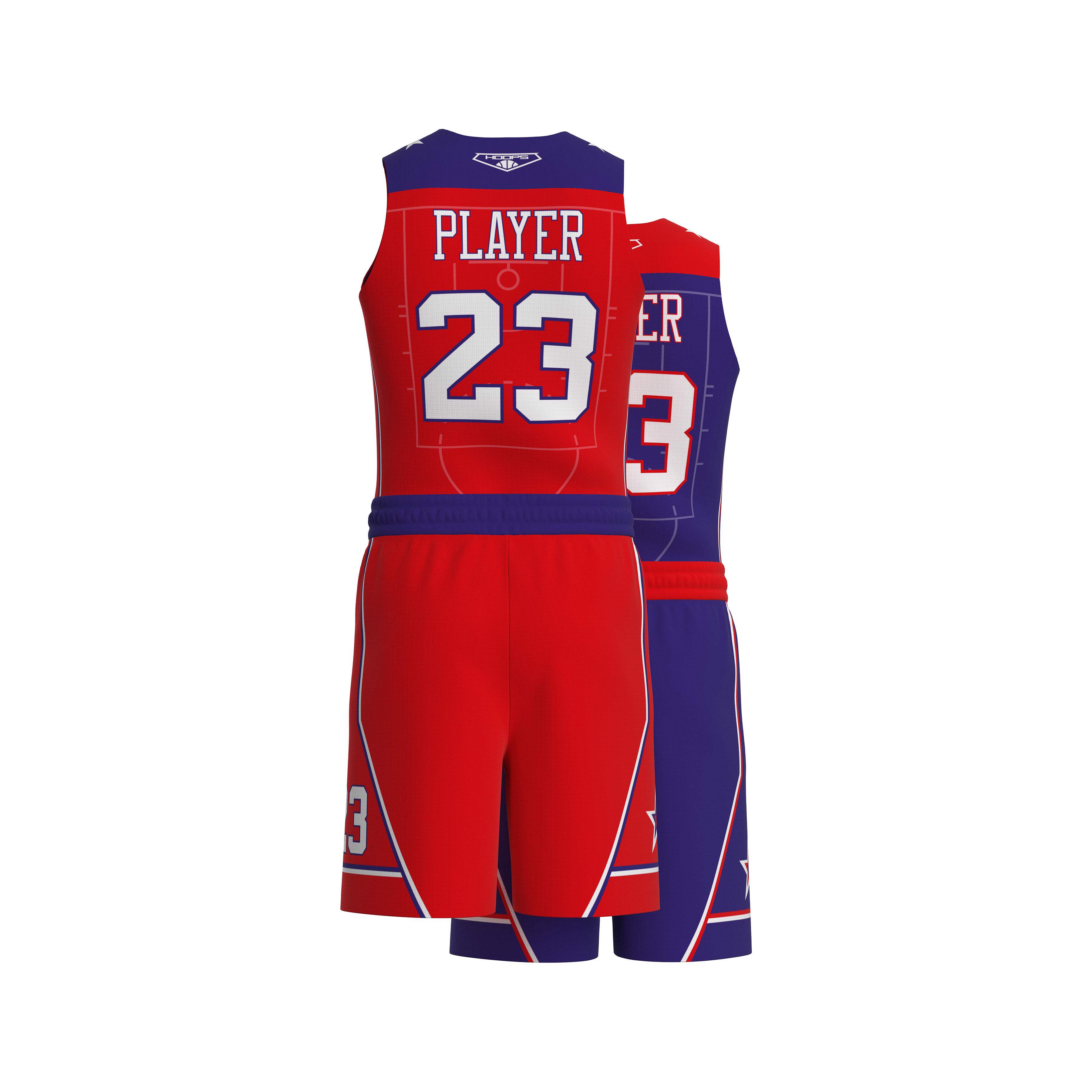 Basketball Uniform Custom Sublimation Reversible Basketball Jersey Sports wear - view 8