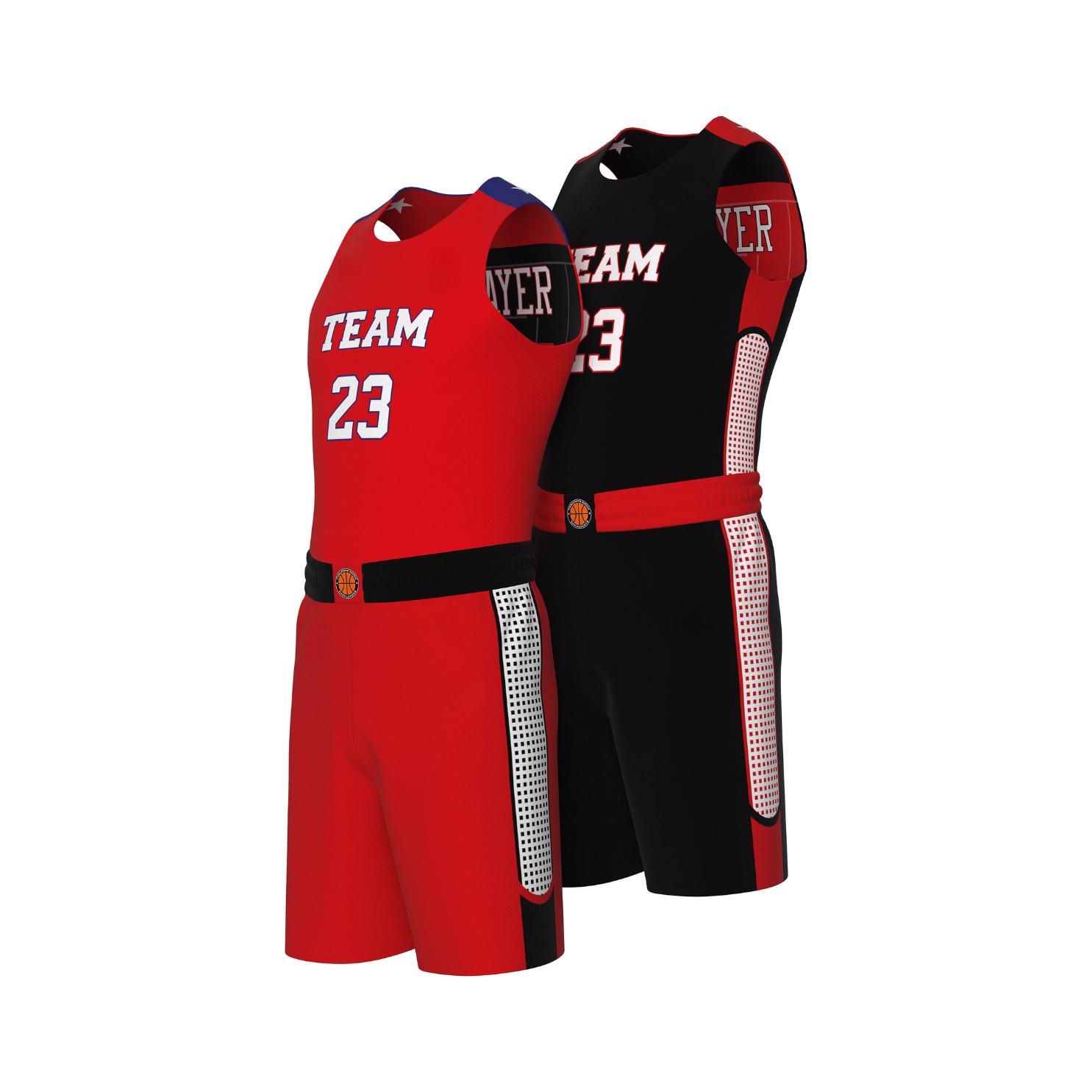 Professional Manufacturer of 7v7 Reversible Basketball Uniform Custom Sublimation Sportswear Jerseys