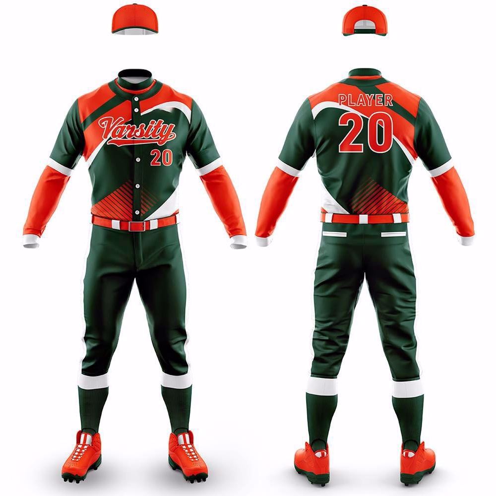 Free Design Wholesale Custom Embroidery Baseball Uniform 