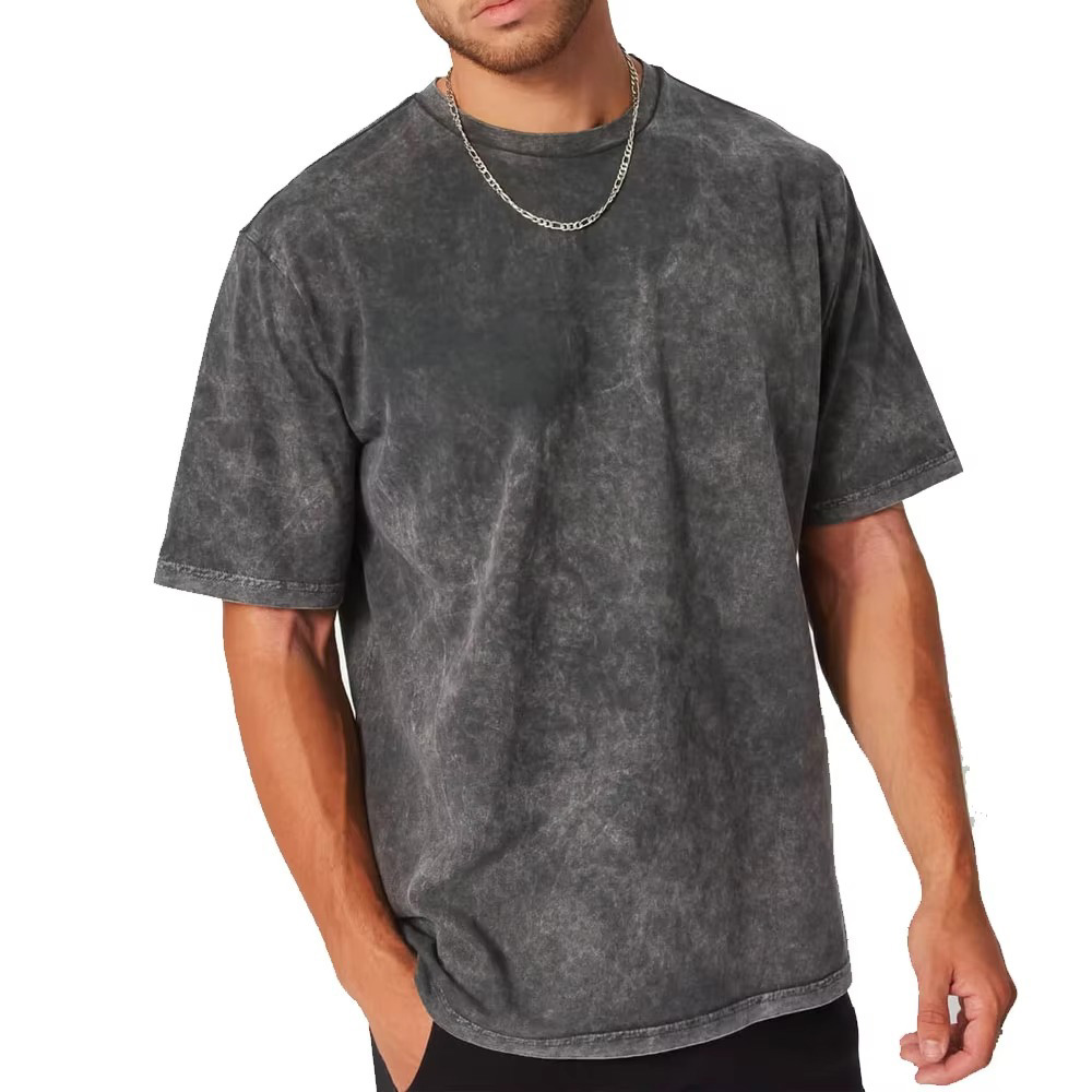 Best Outdoor Wear Street Style Acid Wash T Shirts Breathable - view 3