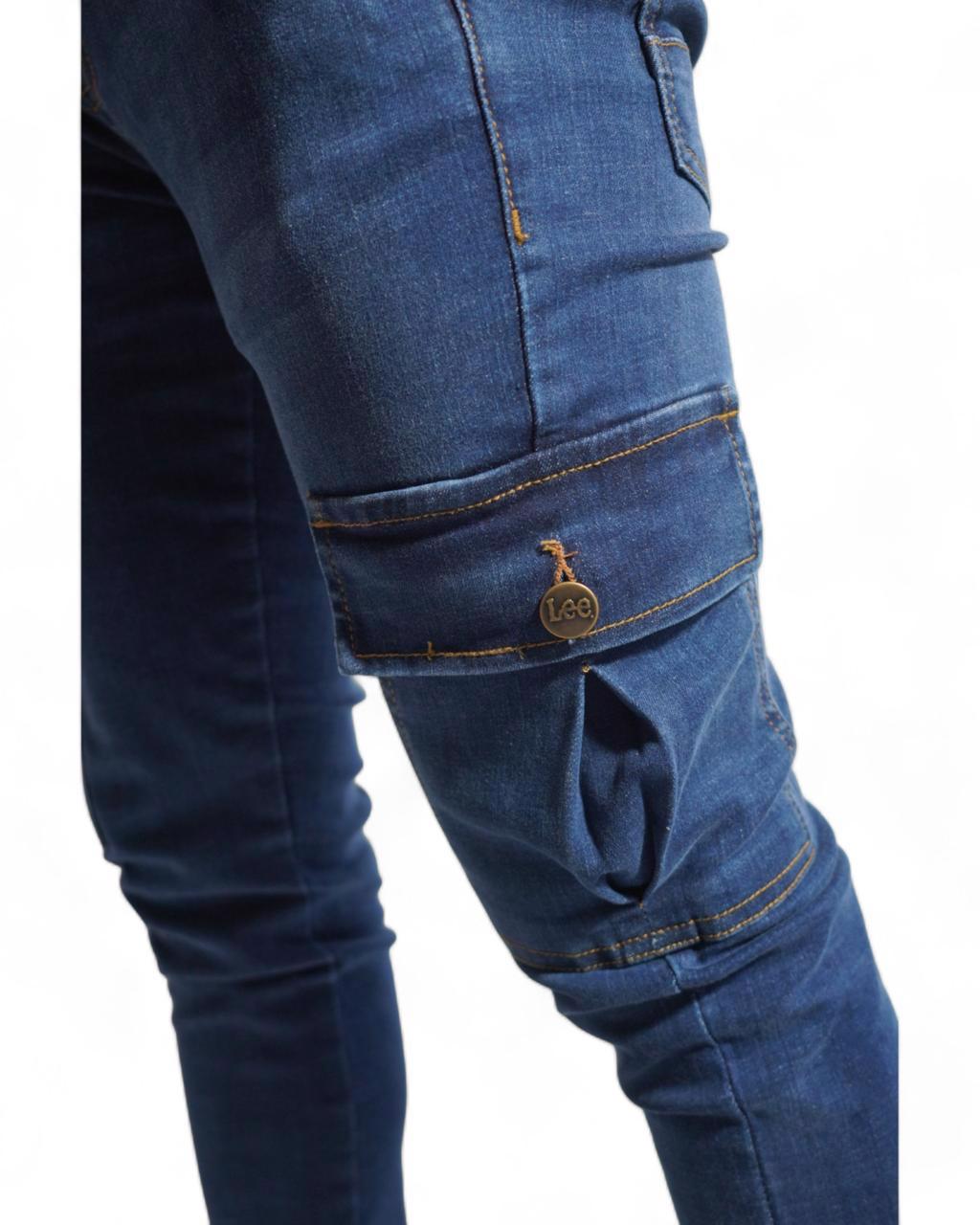 Denim Cargo Jeans  - view 2