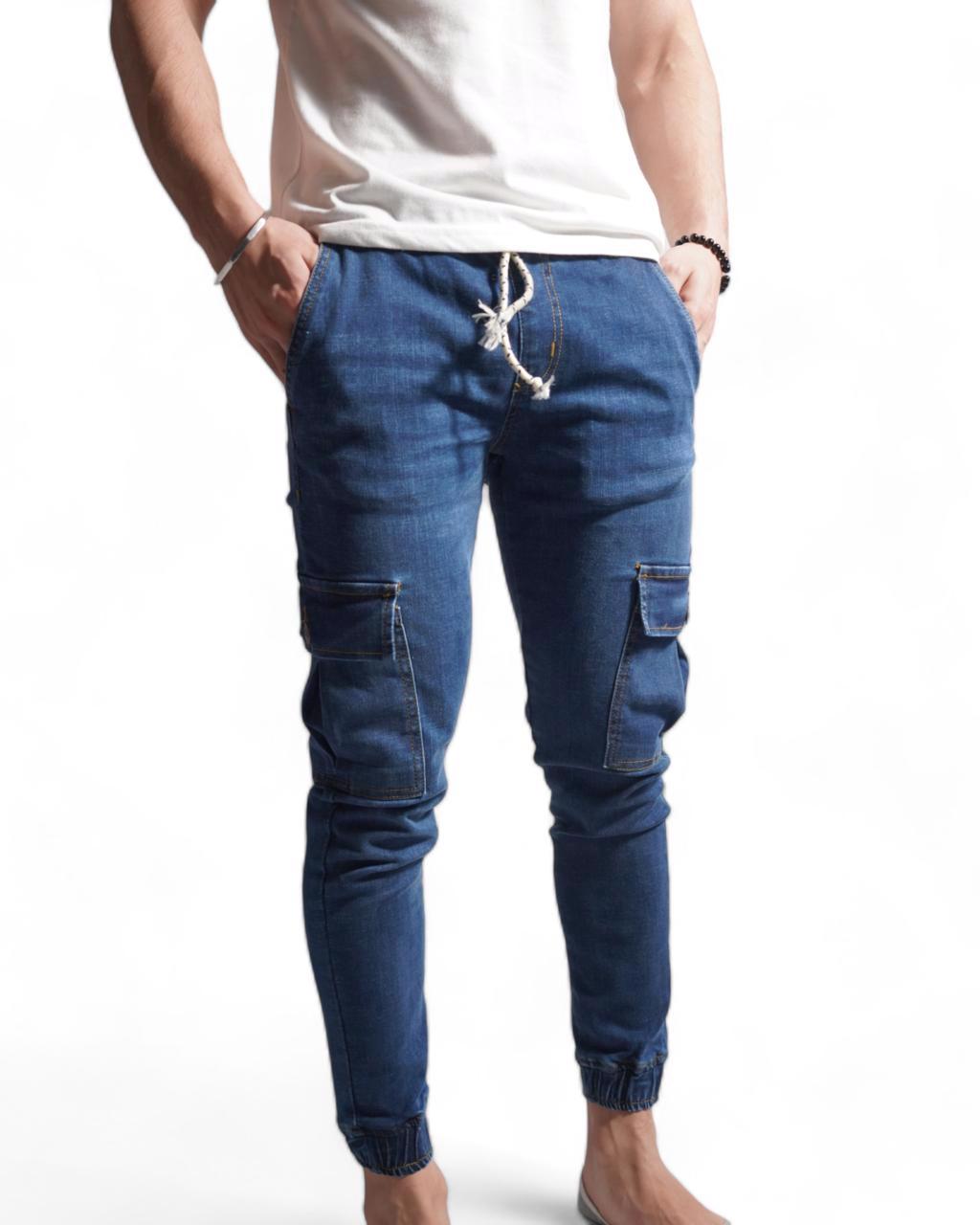 Denim Cargo Jeans  - view 5