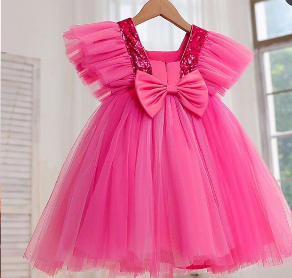  High Quality Silk Net Kids Fancy Frock Available At Affordable Price  - view 2