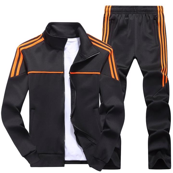 High Quality Custom Jogging Sportswear Men's Tracksuit 2 pieces Set Streetwear Sweat Suit - view 3