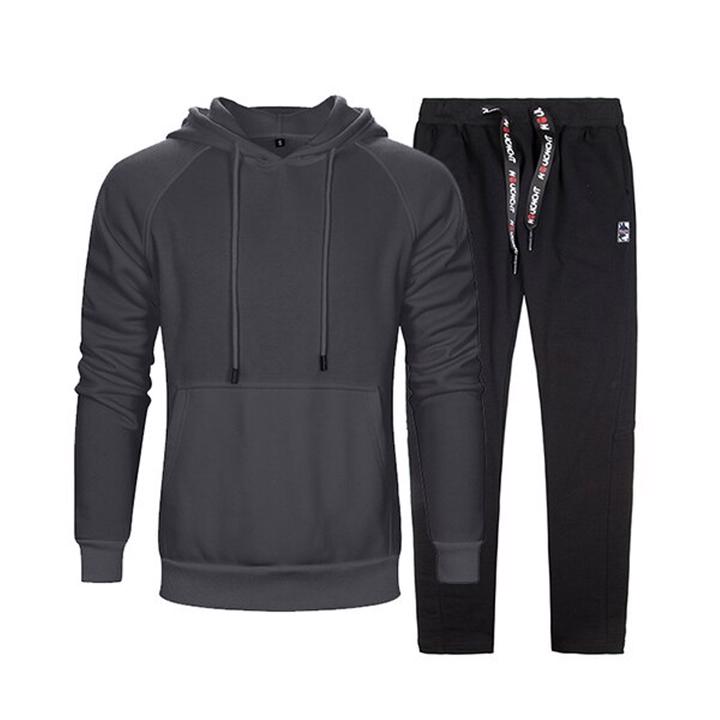 High Quality Custom Printing 2 pieces Set Sweat Suit Men's Tracksuit Wholesale Streetwear  - view 2