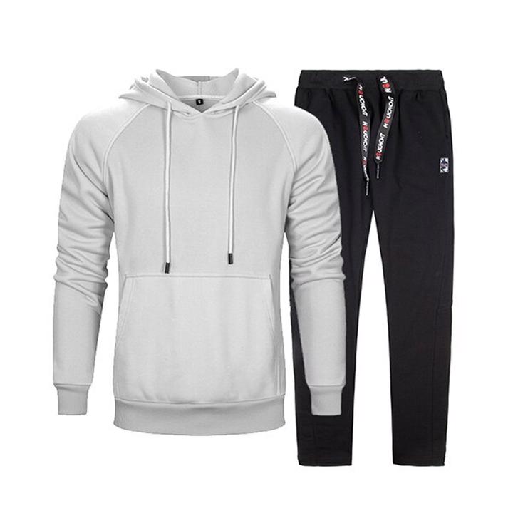 High Quality Custom Printing 2 pieces Set Sweat Suit Men's Tracksuit Wholesale Streetwear  - view 3