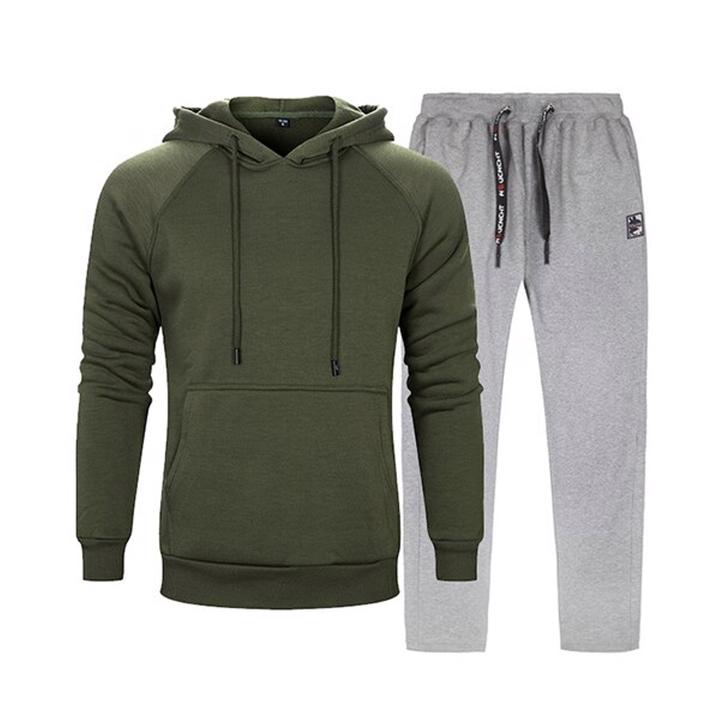Wholesale Custom Printing & Embroidery Tracksuits High Quality Streetwear Sweat Suits 2 Pieces Sets