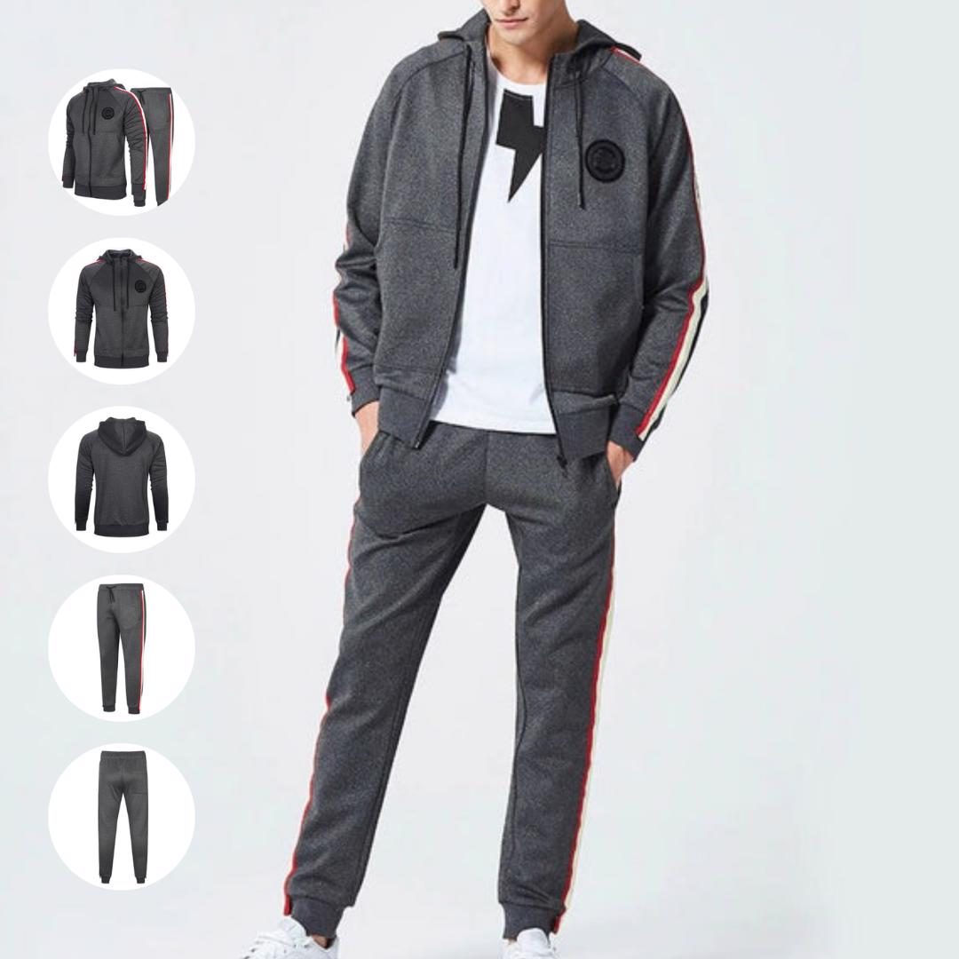 2 pieces set Tracksuit High Quality Custom Printing & Embroidery Sweat Suit Streetwear Hoodies Set