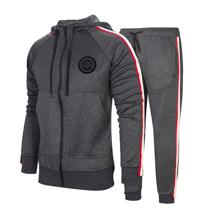2 pieces set Tracksuit High Quality Custom Printing & Embroidery Sweat Suit Streetwear Hoodies Set - view 2