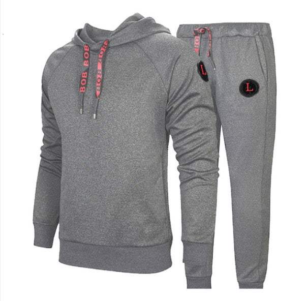 Custom Logo Men's Tracksuit 2 pieces sets Street wear High Quality Unisex Sweat suits  - view 3
