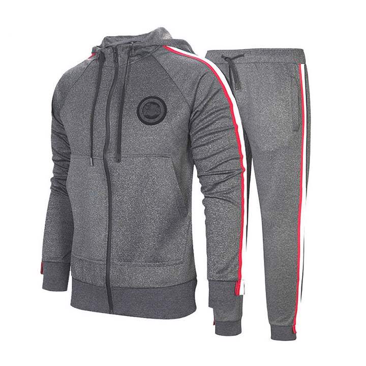 Custom Logo Men's Tracksuit 2 pieces sets Street wear High Quality Unisex Sweat suits  - view 5