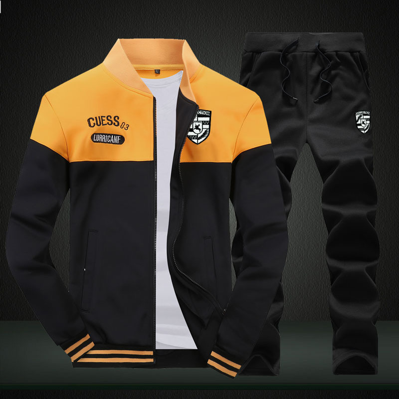 Custom Logo Printing Men's Tracksuit 2 pieces sets Street wear High Quality Unisex Sweat suits  - view 3