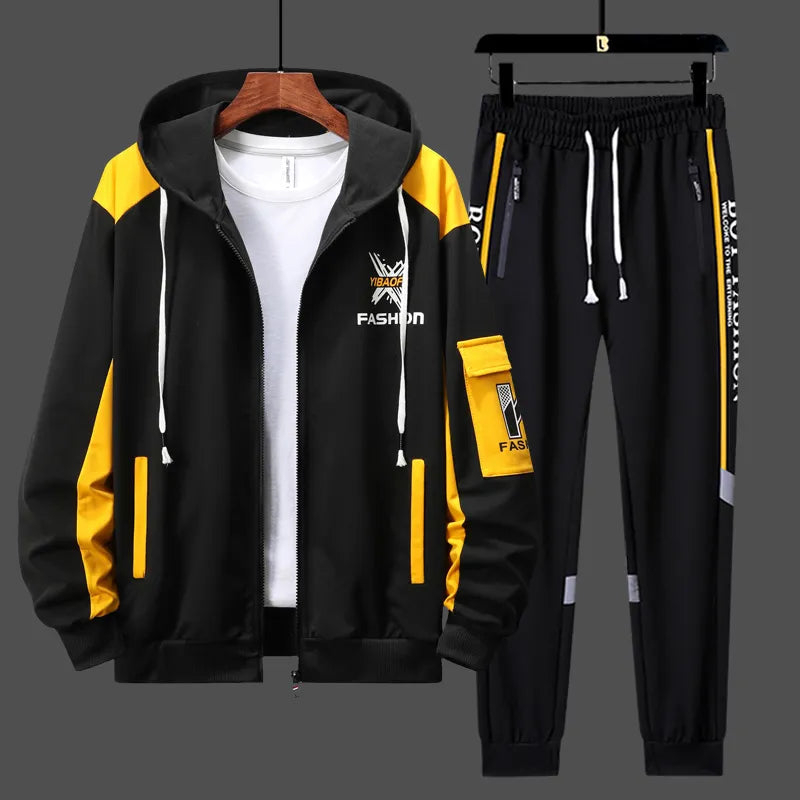 Custom Logo Printing Men's Winter Tracksuit 2 pieces sets High Quality Street wear Unisex Sweat suit - view 4