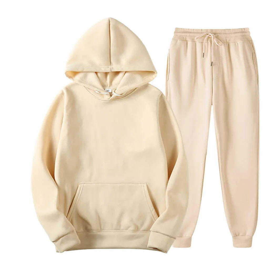 Custom Printing Tracksuits 100% Cotton Comfortable Breathable Sweat Suits Hoodies Set Street wear - view 2