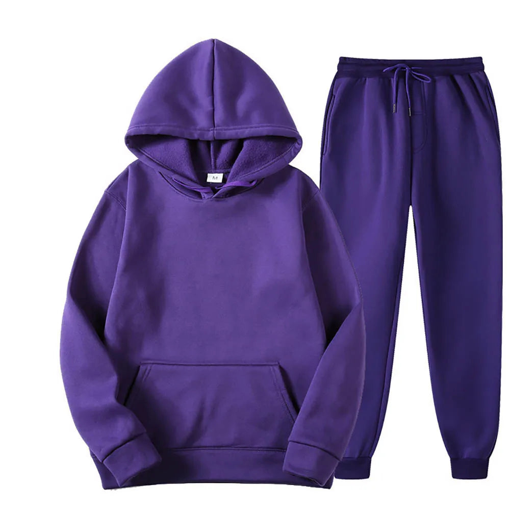 Custom Printing Tracksuits 100% Cotton Comfortable Breathable Sweat Suits Hoodies Set Street wear - view 4