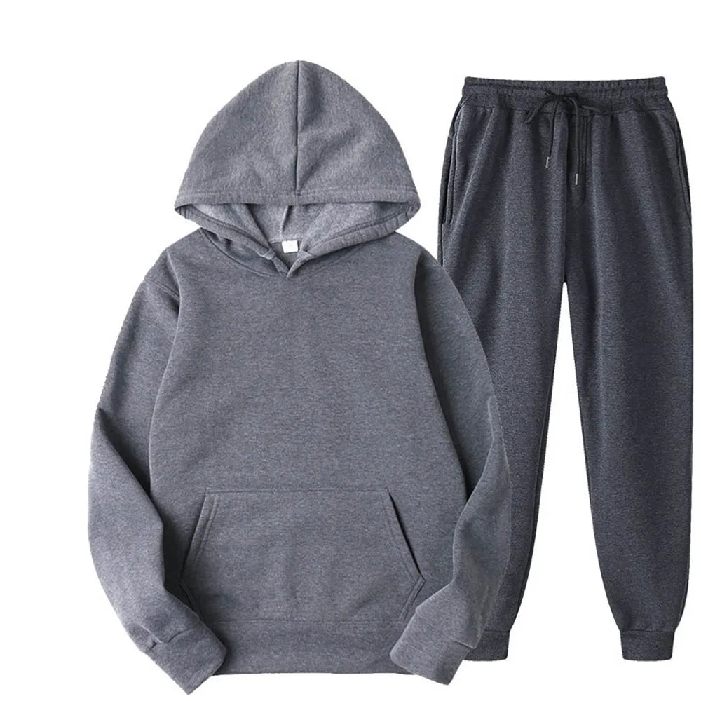 Custom Printing Tracksuits 100% Cotton Comfortable Breathable Sweat Suits Hoodies Set Street wear - view 6