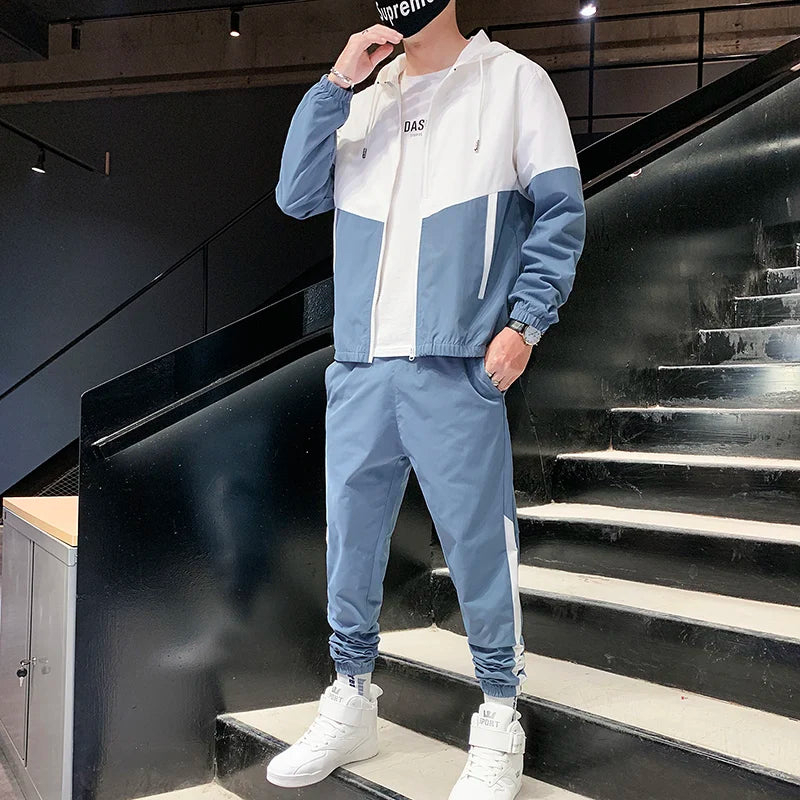 New Fashion Custom Men's Tracksuit 2 pieces Sets Street wear High Quality Sweat Suits Hoodies Sets - view 3