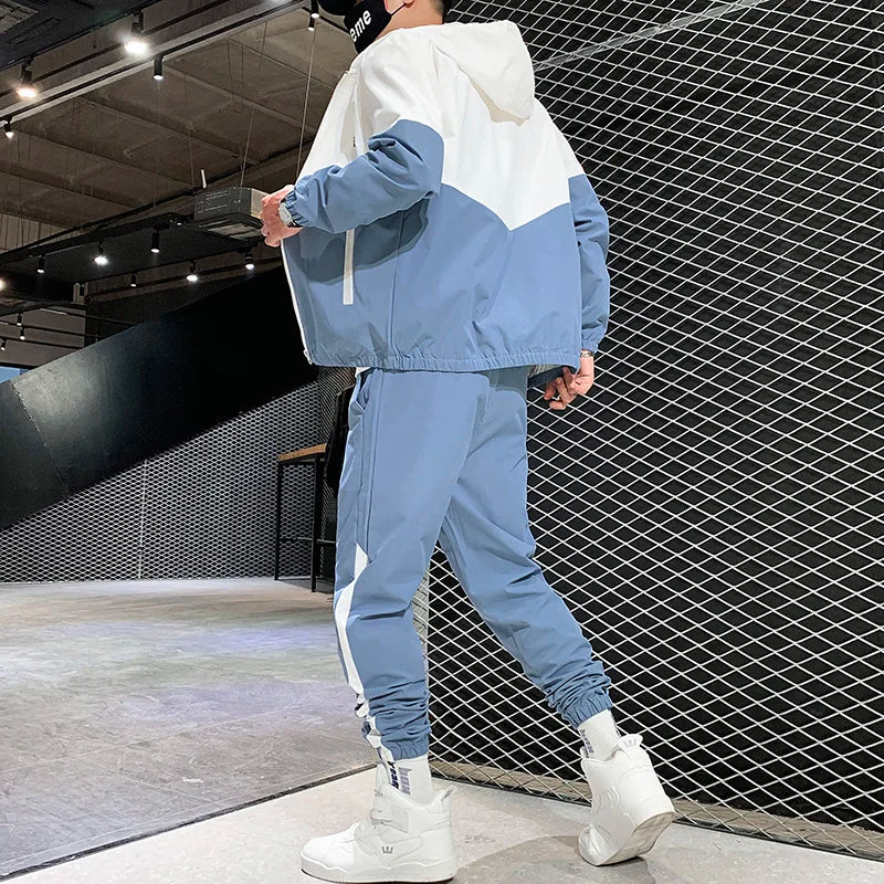 New Fashion Custom Men's Tracksuit 2 pieces Sets Street wear High Quality Sweat Suits Hoodies Sets - view 4