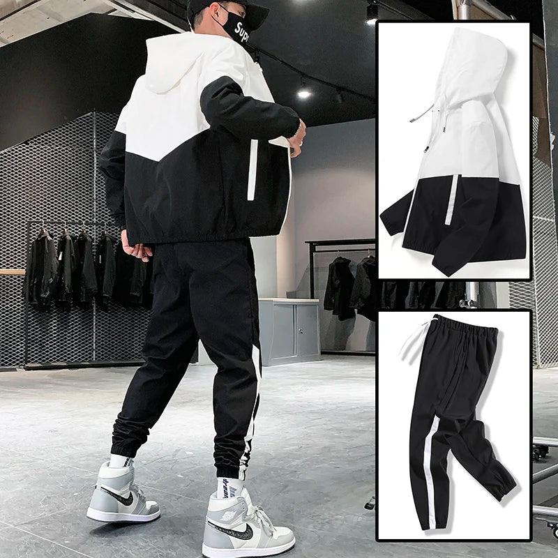 New Design Custom Men's Tracksuit 2 pieces Sets Street wear High Quality Sweat Suits Hoodies Sets