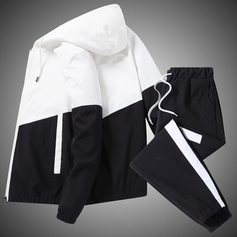New Design Custom Men's Tracksuit 2 pieces Sets Street wear High Quality Sweat Suits Hoodies Sets - view 2