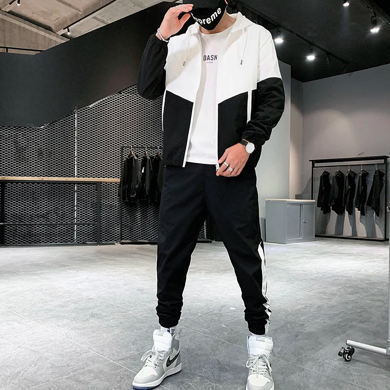 New Design Custom Men's Tracksuit 2 pieces Sets Street wear High Quality Sweat Suits Hoodies Sets - view 3