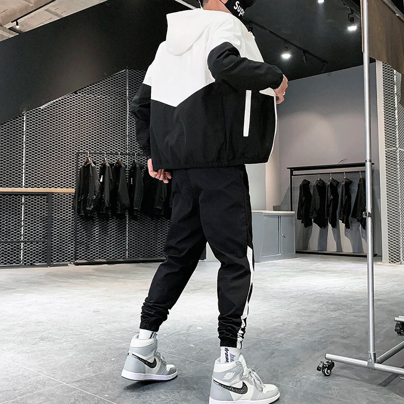 New Design Custom Men's Tracksuit 2 pieces Sets Street wear High Quality Sweat Suits Hoodies Sets - view 4