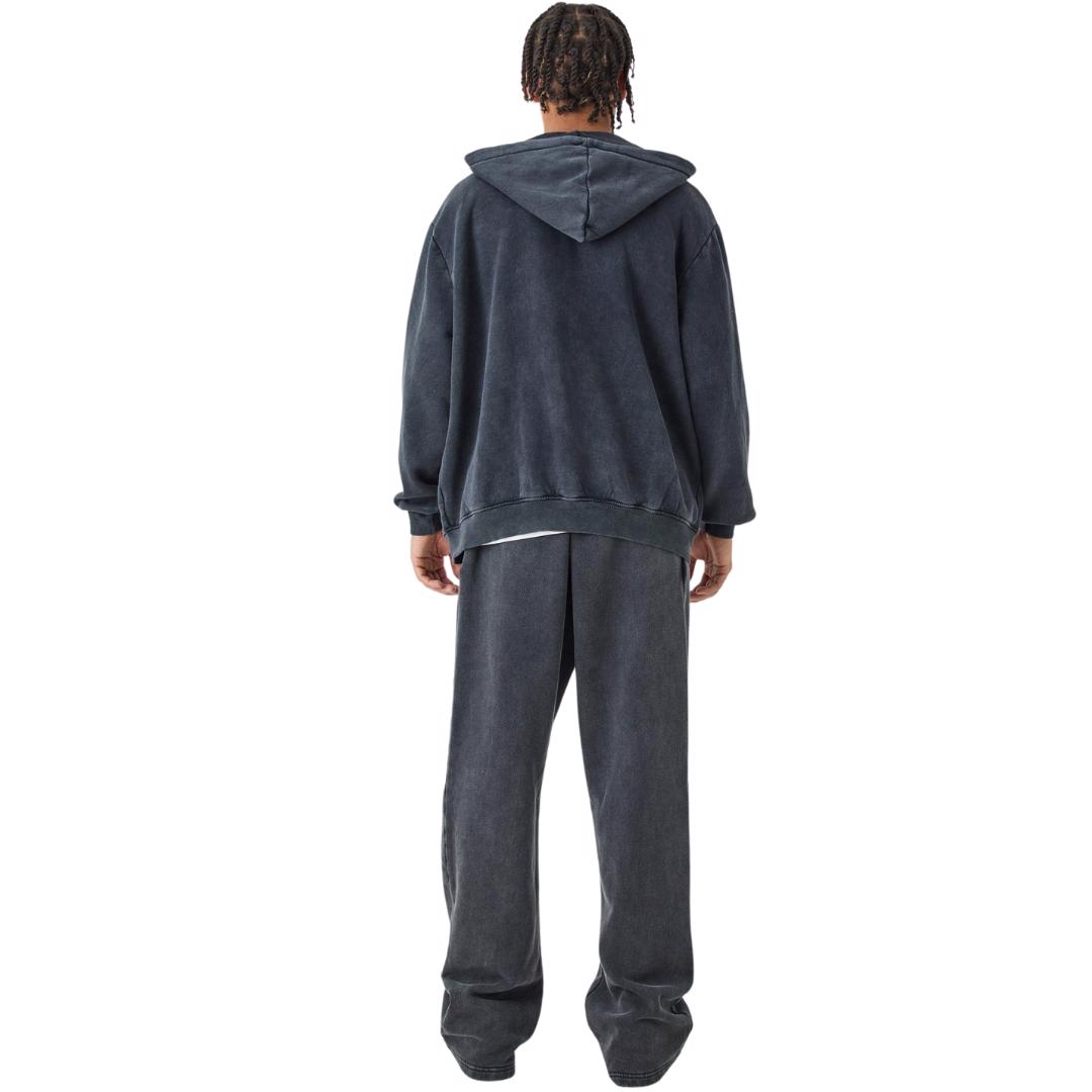 Custom Printing & Acid Wash Men's Tracksuit 2 pieces Sets Street wear High Quality Sweat Suits - view 2