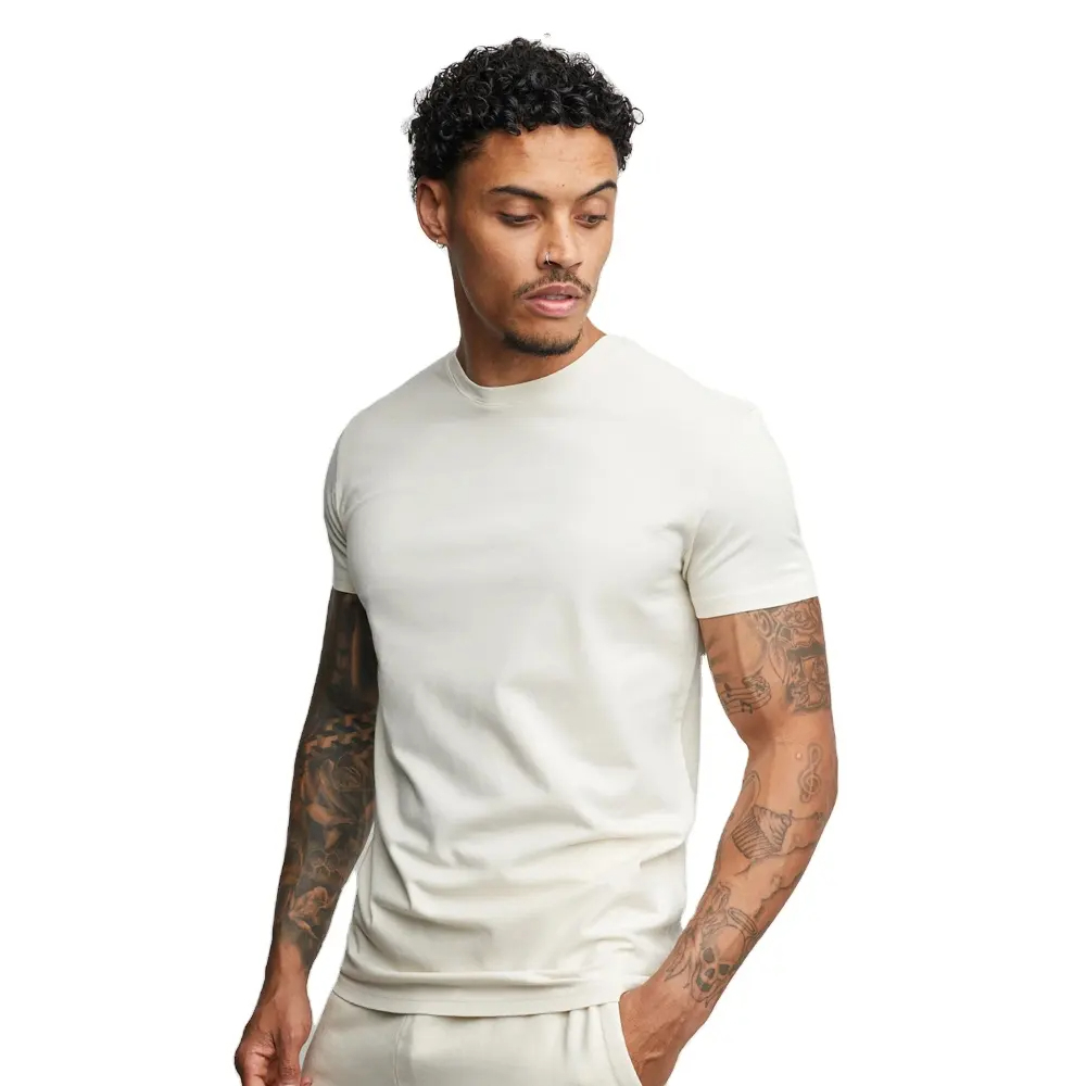 New whole sale Fashion Fit Heavy weight 100% cotton t shirt - view 4