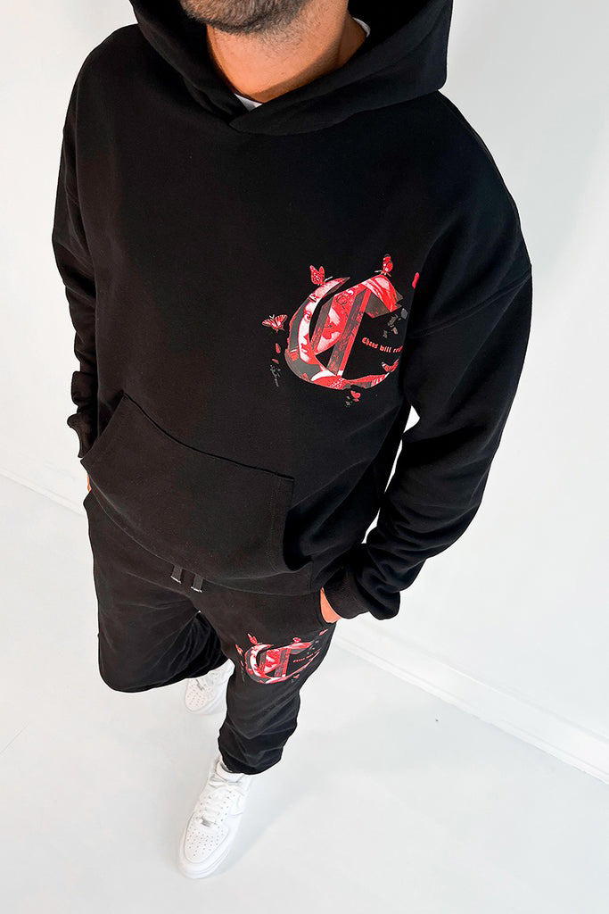 100% Cotton Winter Hooded Sweatshirts Set  Regular Sleeve Men's Hoodie Tracksuit - view 2