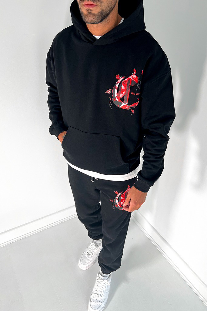 100% Cotton Winter Hooded Sweatshirts Set  Regular Sleeve Men's Hoodie Tracksuit - view 4