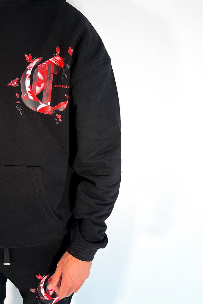 100% Cotton Winter Hooded Sweatshirts Set  Regular Sleeve Men's Hoodie Tracksuit - view 10